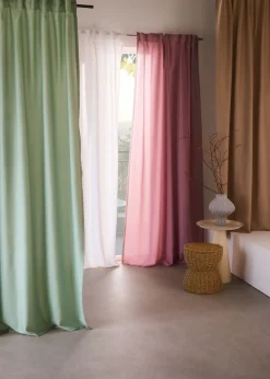 Cortinas de microfibra de fácil cuidado (2 unidades)