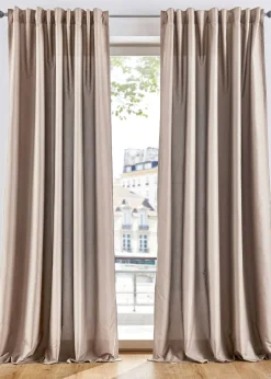 Cortinas de microfibra de fácil cuidado (2 unidades)