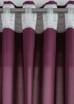 Cortinas de microfibra de fácil cuidado (2 unidades)