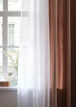Cortinas de microfibra de fácil cuidado (2 unidades)