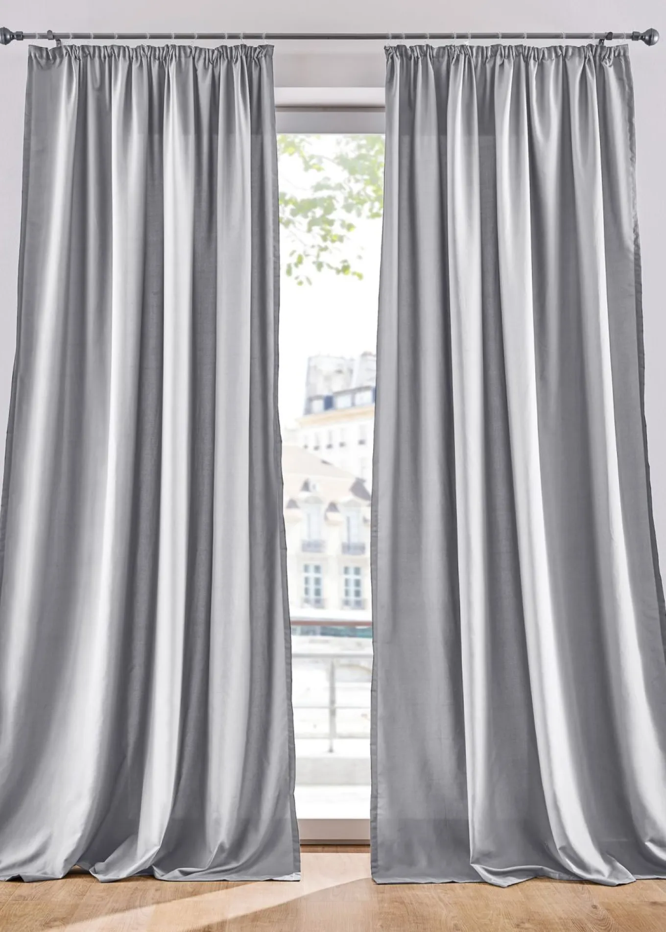Cortinas de microfibra (2 unidades)