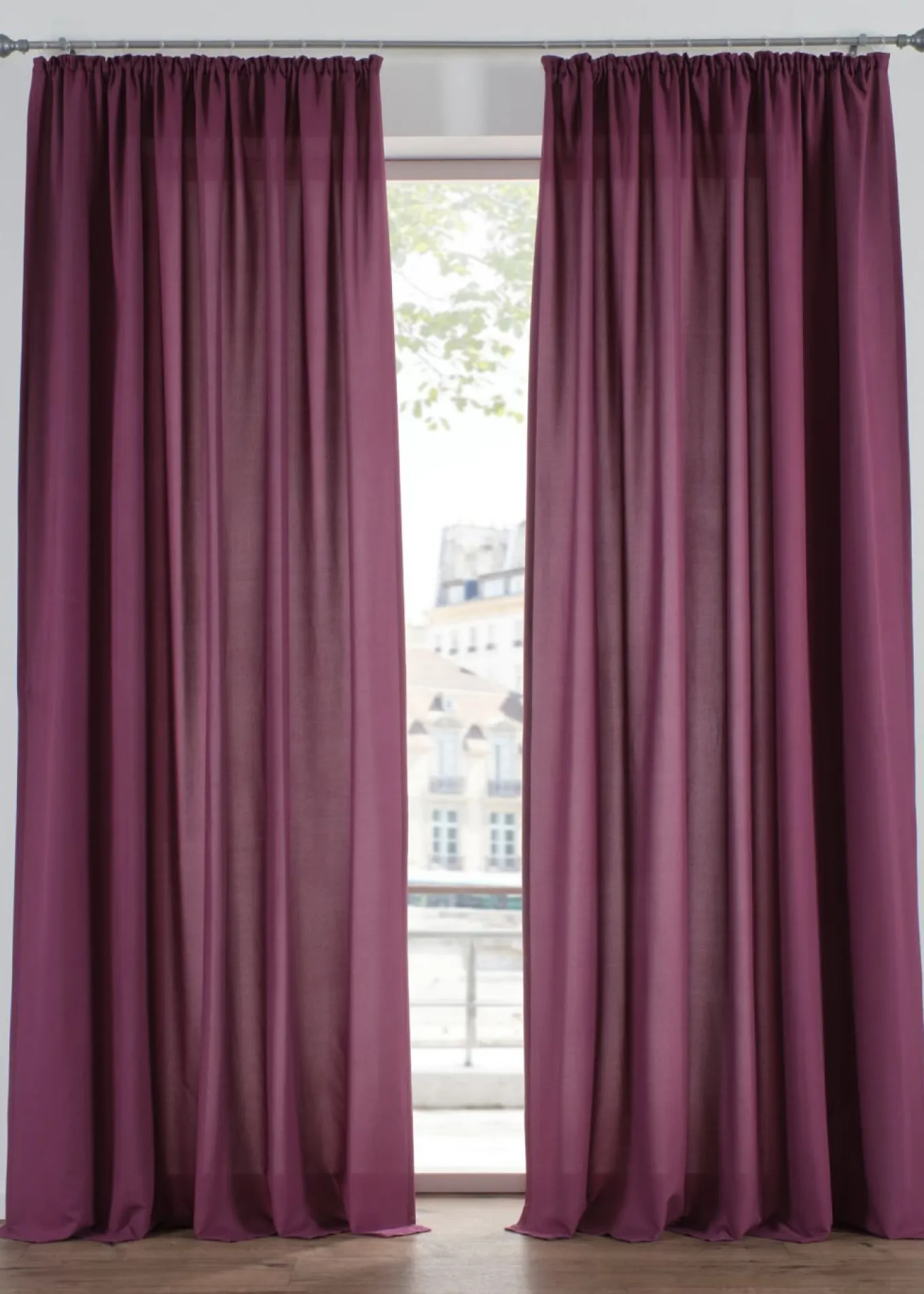Cortinas de microfibra (2 unidades)