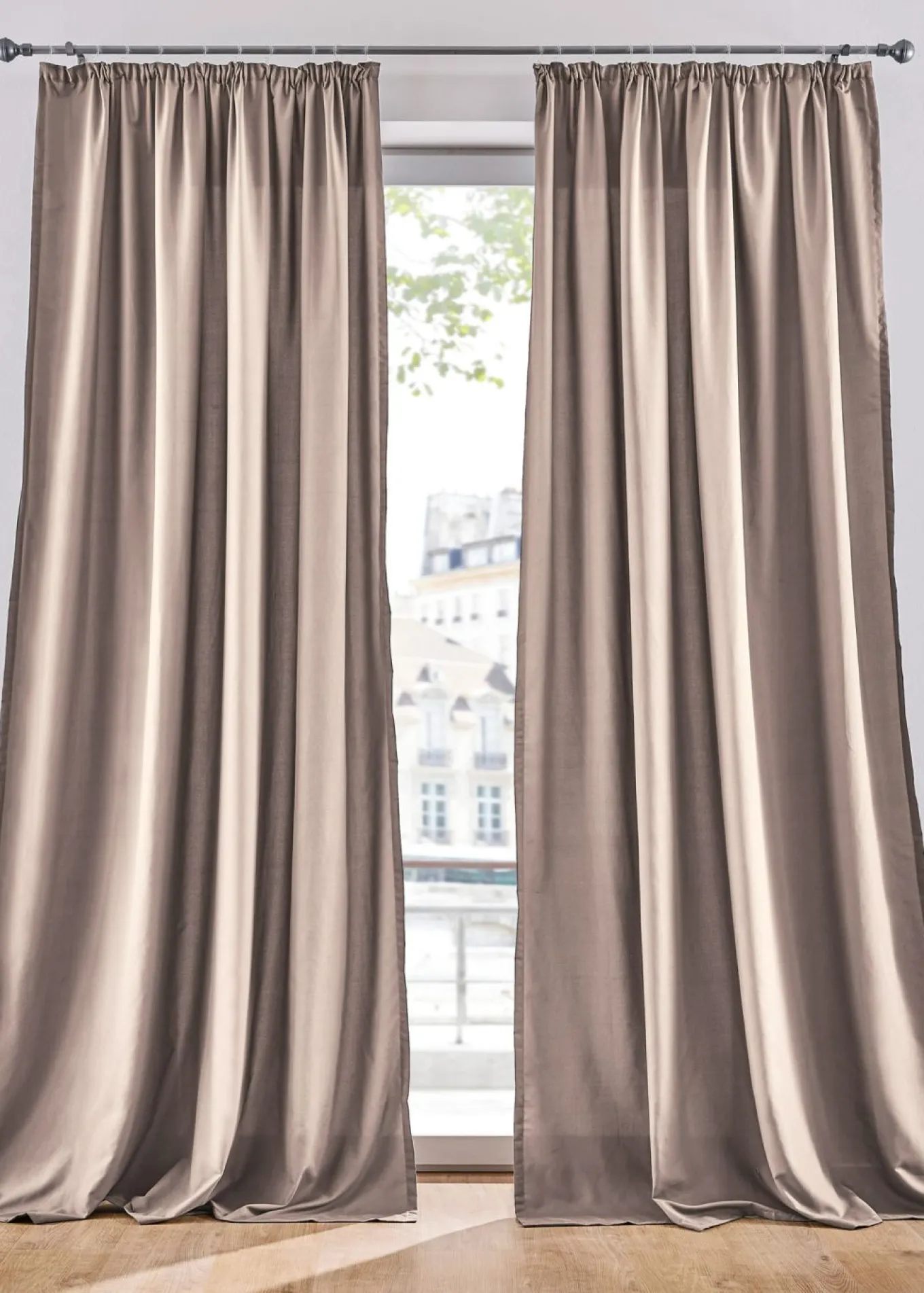 Cortinas de microfibra (2 unidades)