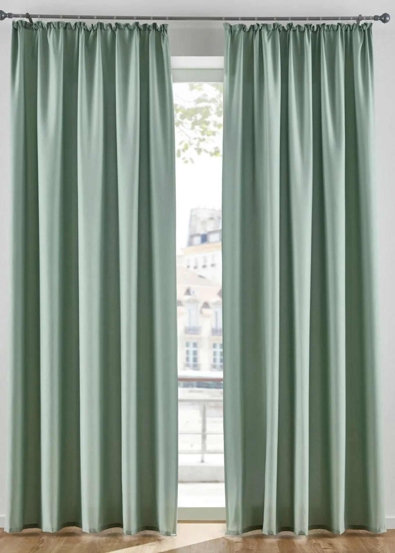 Cortinas de microfibra (2 unidades)