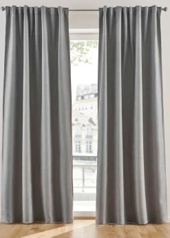 Cortinas oscurecedoras con estructura (2 unidades)
