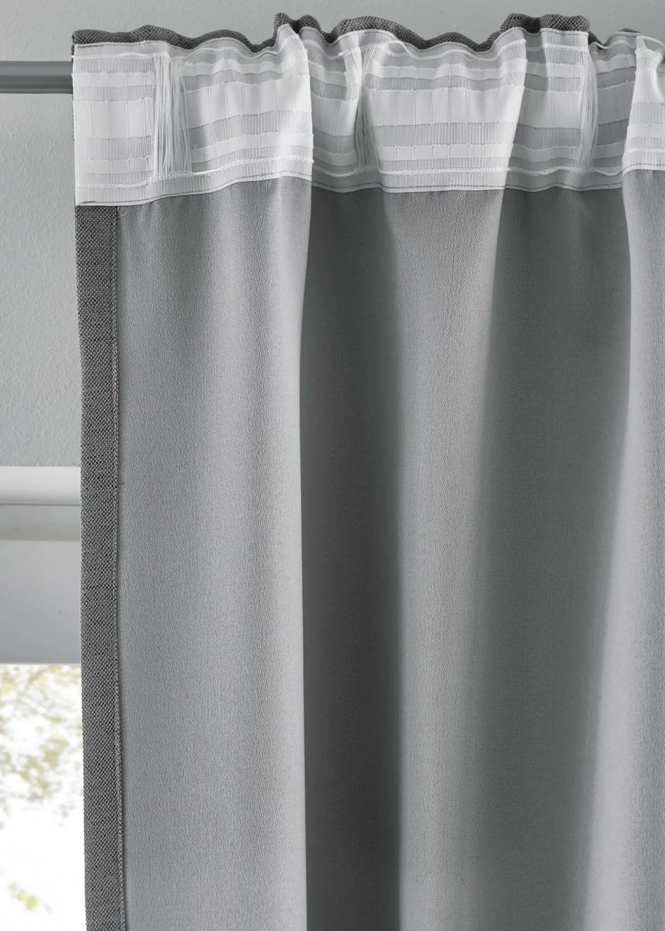 Cortinas oscurecedoras con estructura (2 unidades)