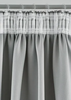 Cortinas oscurecedoras con estructura (2 unidades)