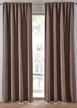 Cortinas oscurecedoras con estructura (2 unidades)