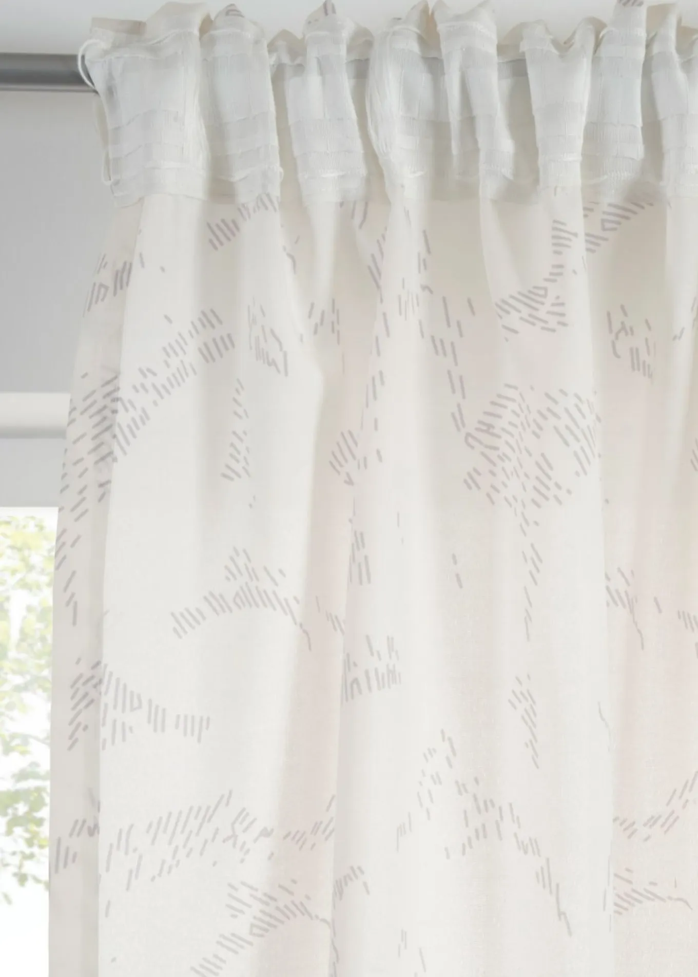 Cortinas semitransparentes, también en largo extra (2 unidades)