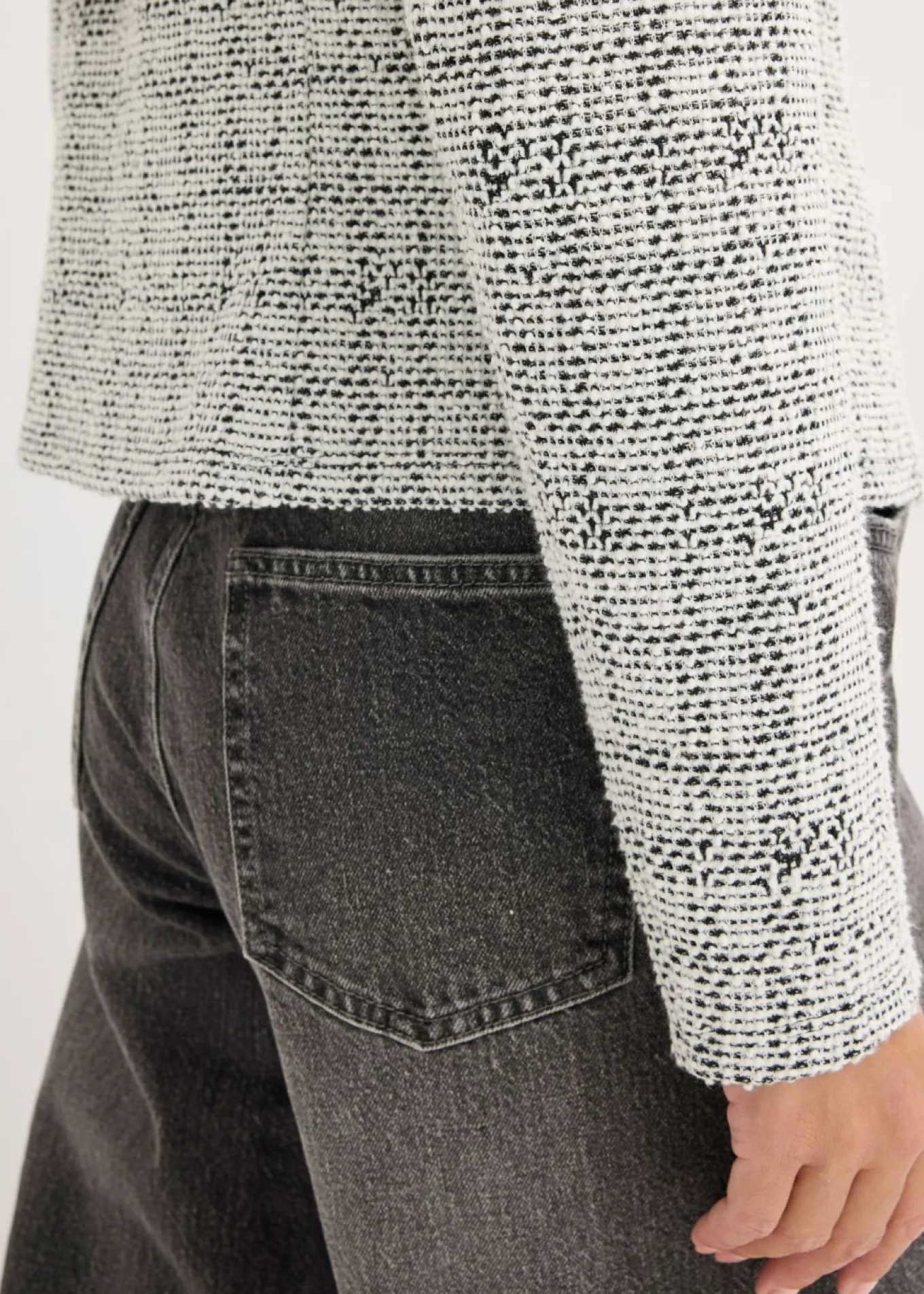 Cárdigan de bouclé de algodón