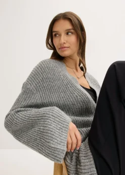 Cárdigan holgado con diseño cruzado
