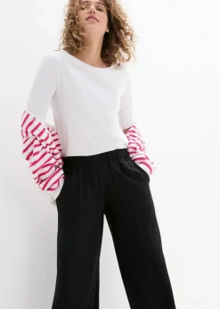 Culotte ancho de viscosa sostenible