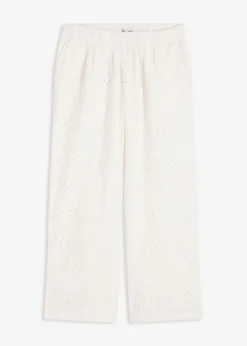 Culotte con bordado calado