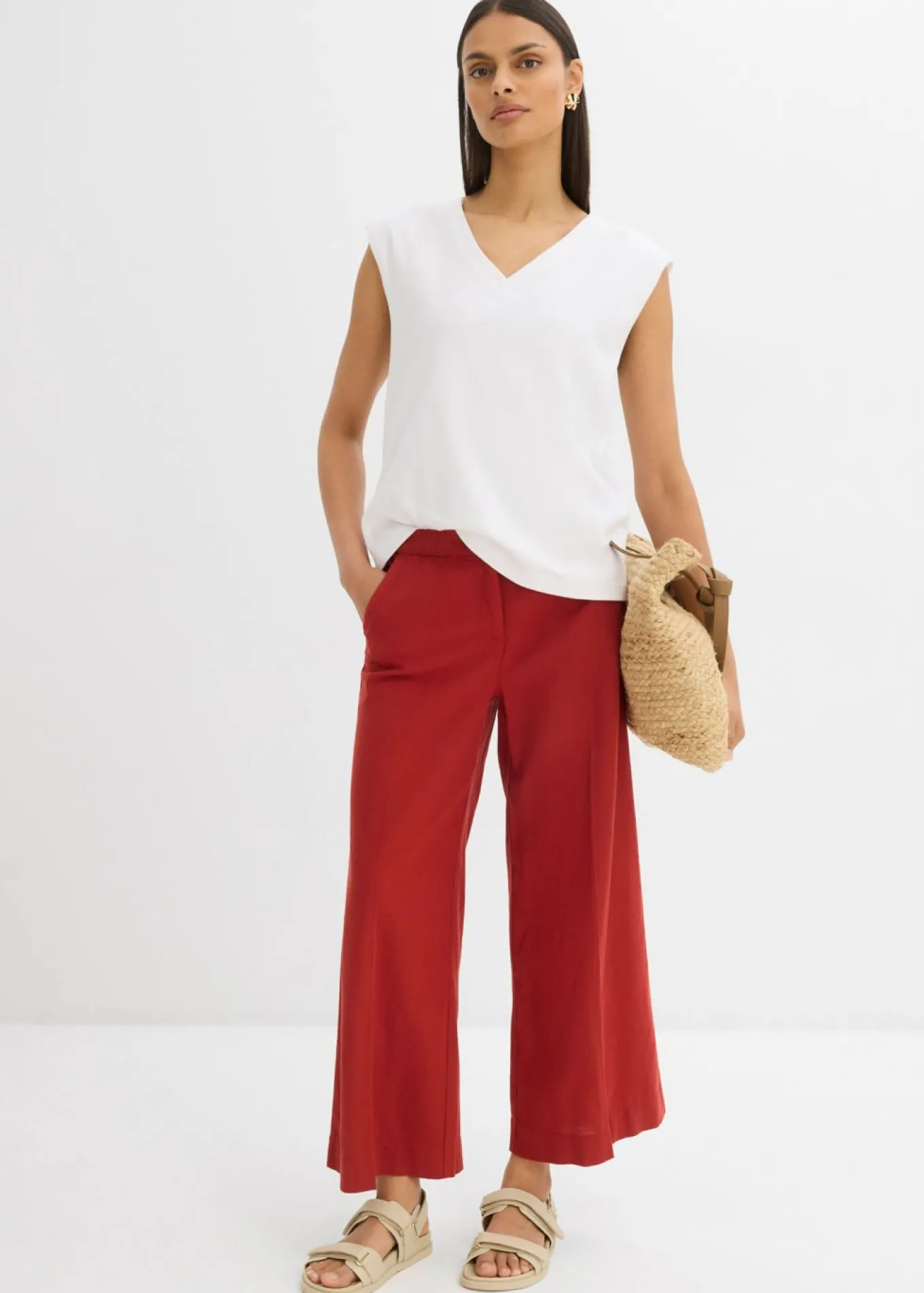 Culotte de mezcla de viscosa con cinturilla elástica