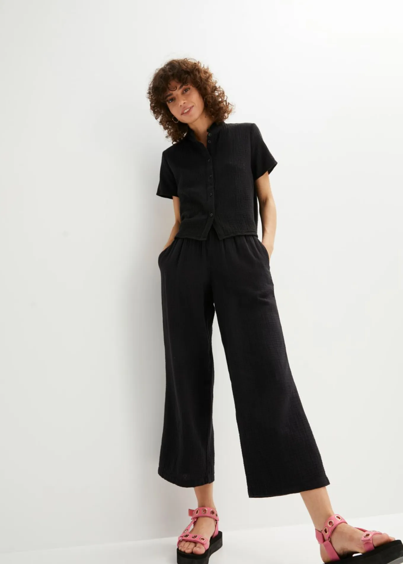 Culotte de muselina de algodón