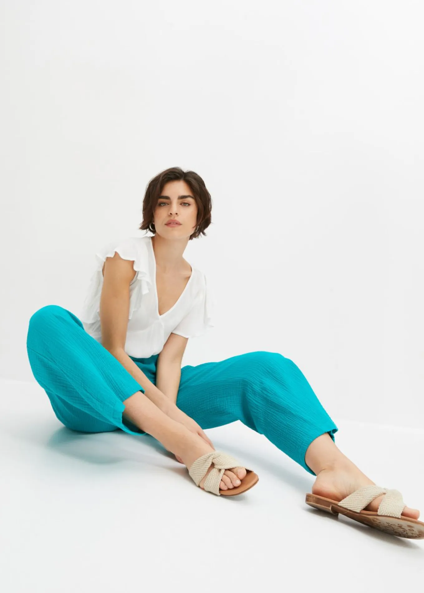 Culotte de muselina de algodón