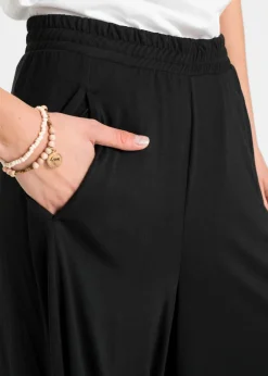 Culotte de punto con pierna ancha