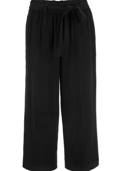 Culotte de viscosa con cinturón