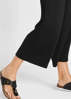 Culotte de viscosa con cinturón