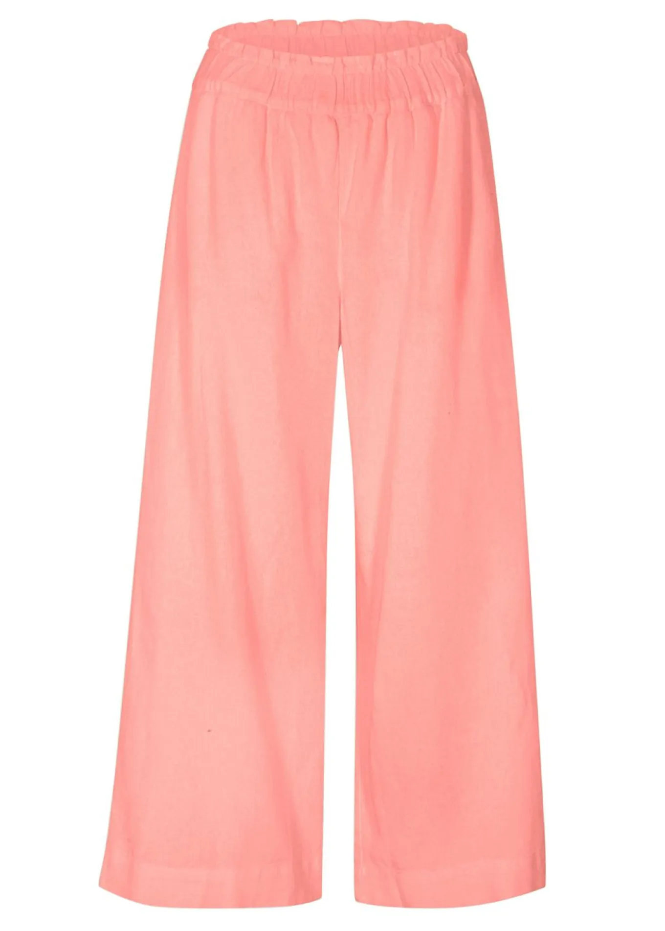 Culotte hasta la pantorrilla de mezcla de lino ligero
