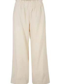 Culotte hasta la pantorrilla de mezcla de lino ligero