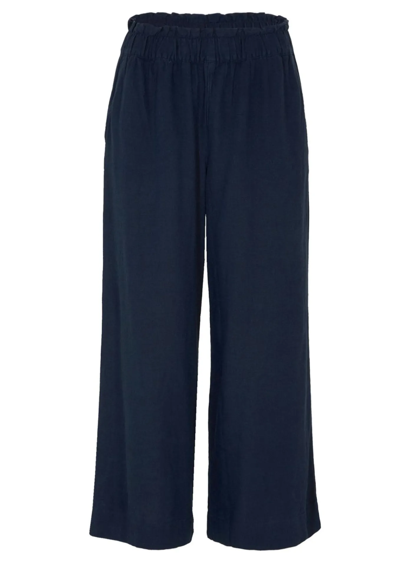 Culotte hasta la pantorrilla de mezcla de lino ligero