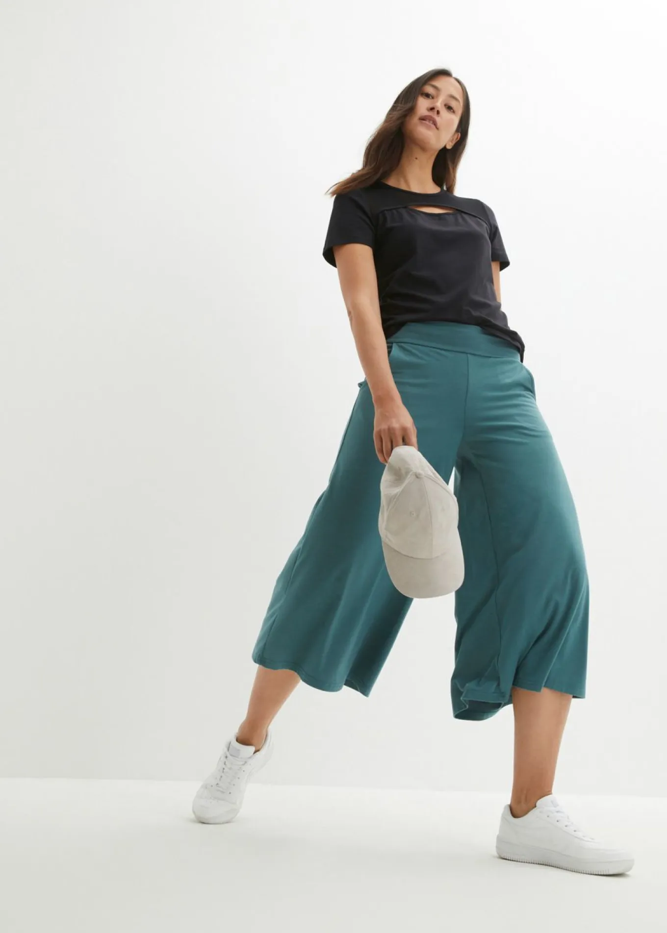 Culotte homewear con pernera ancha
