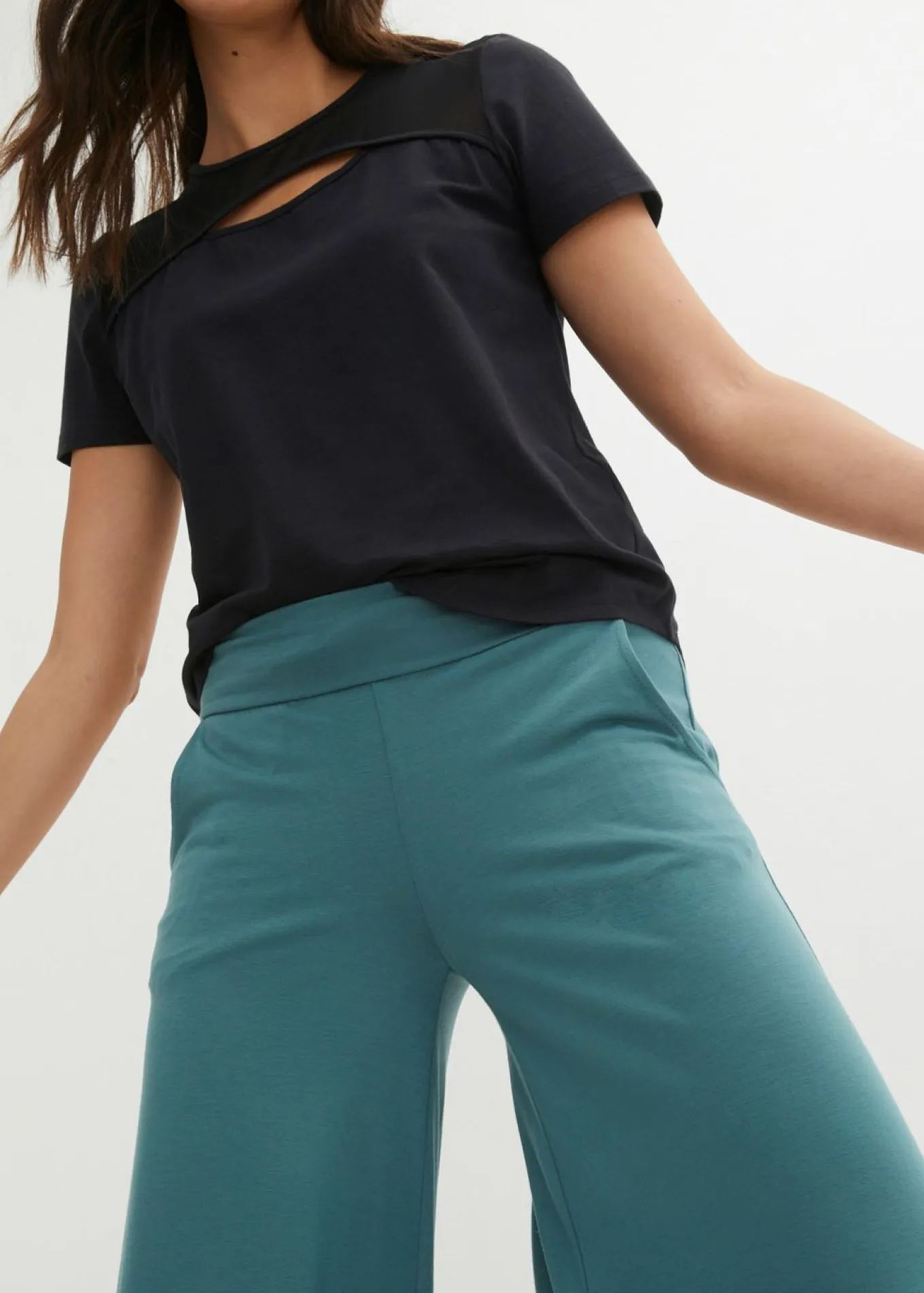 Culotte homewear con pernera ancha