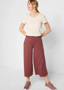 Culotte homewear con pernera ancha