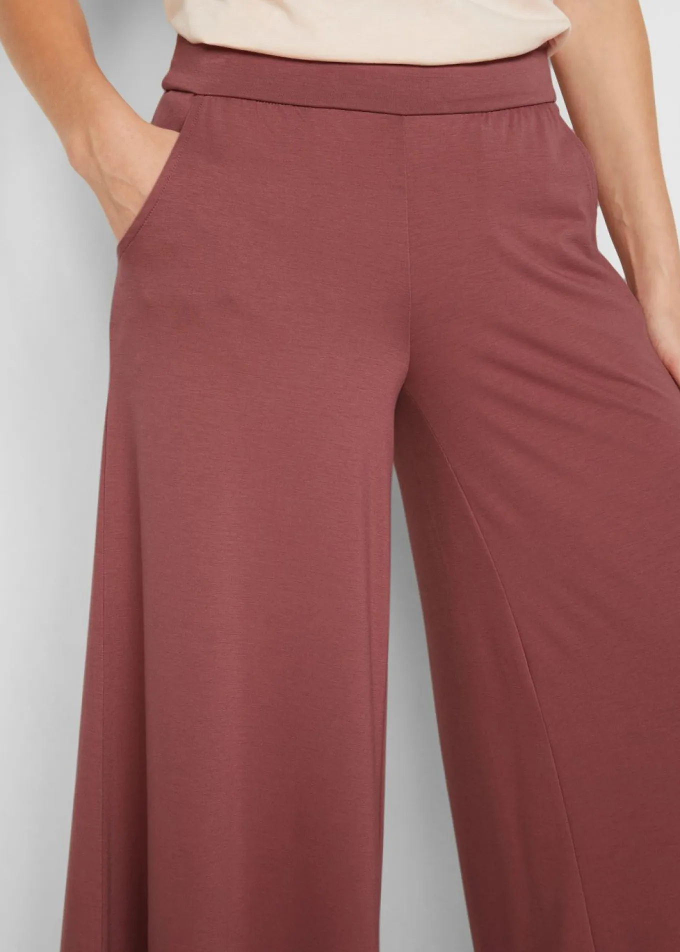 Culotte homewear con pernera ancha