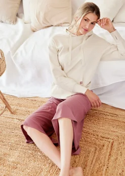 Culotte homewear con pernera ancha