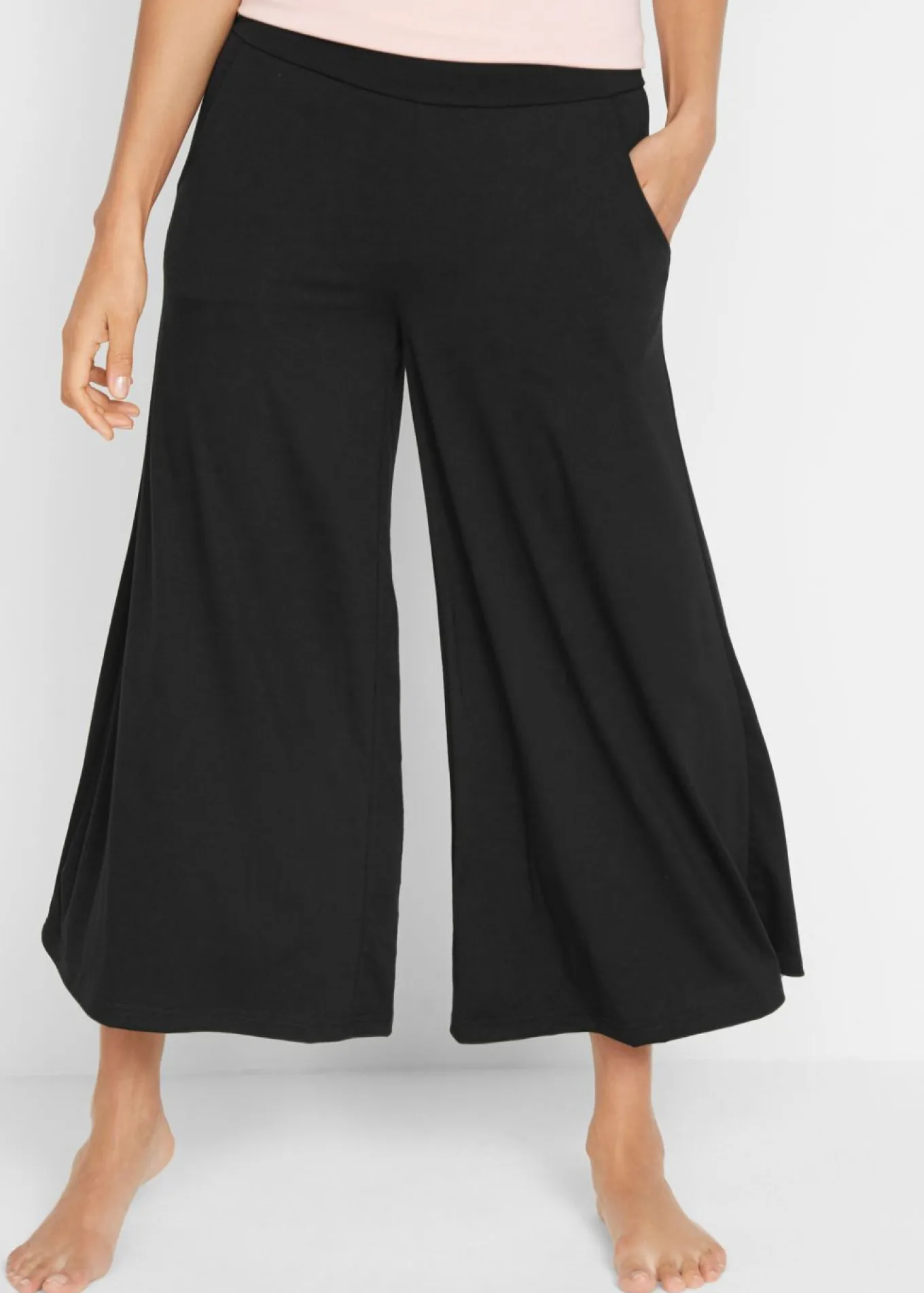 Culotte homewear con pernera ancha