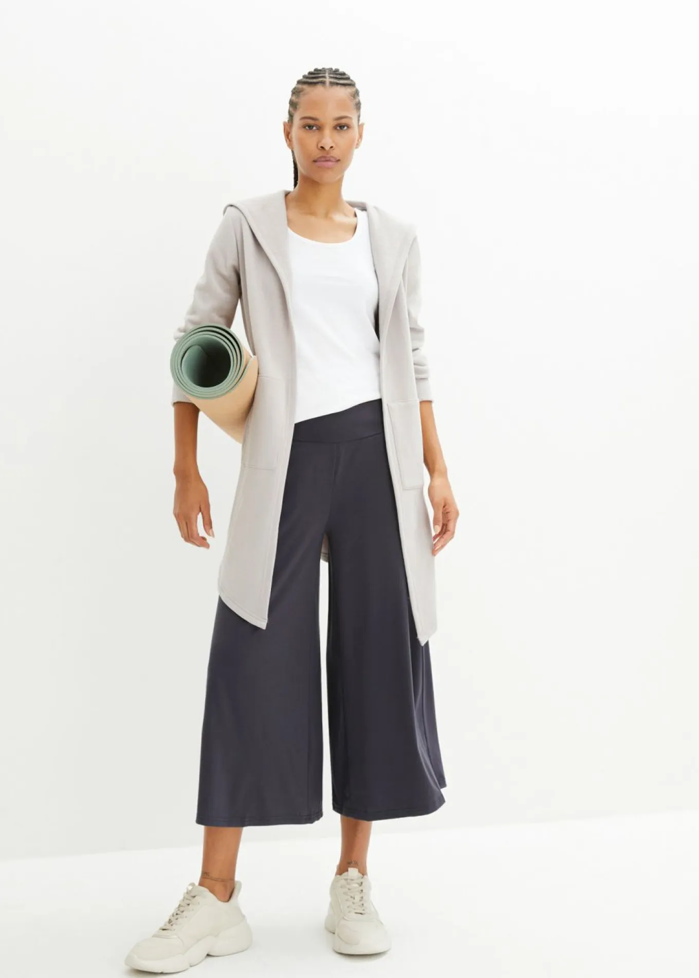 Culotte homewear con pernera ancha