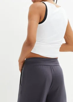 Culotte homewear con pernera ancha