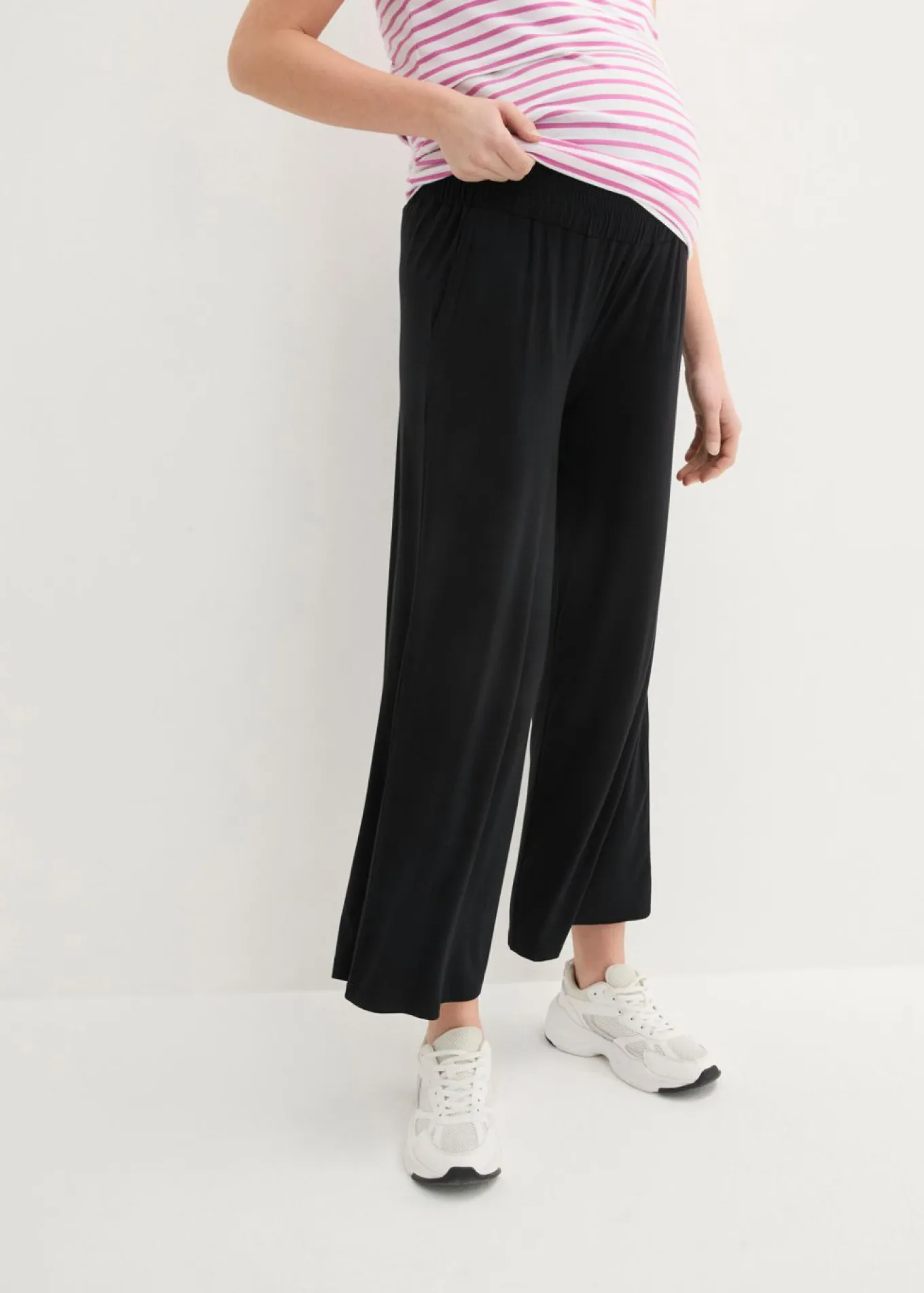 Culotte premamá de viscosa suave con corte holgado