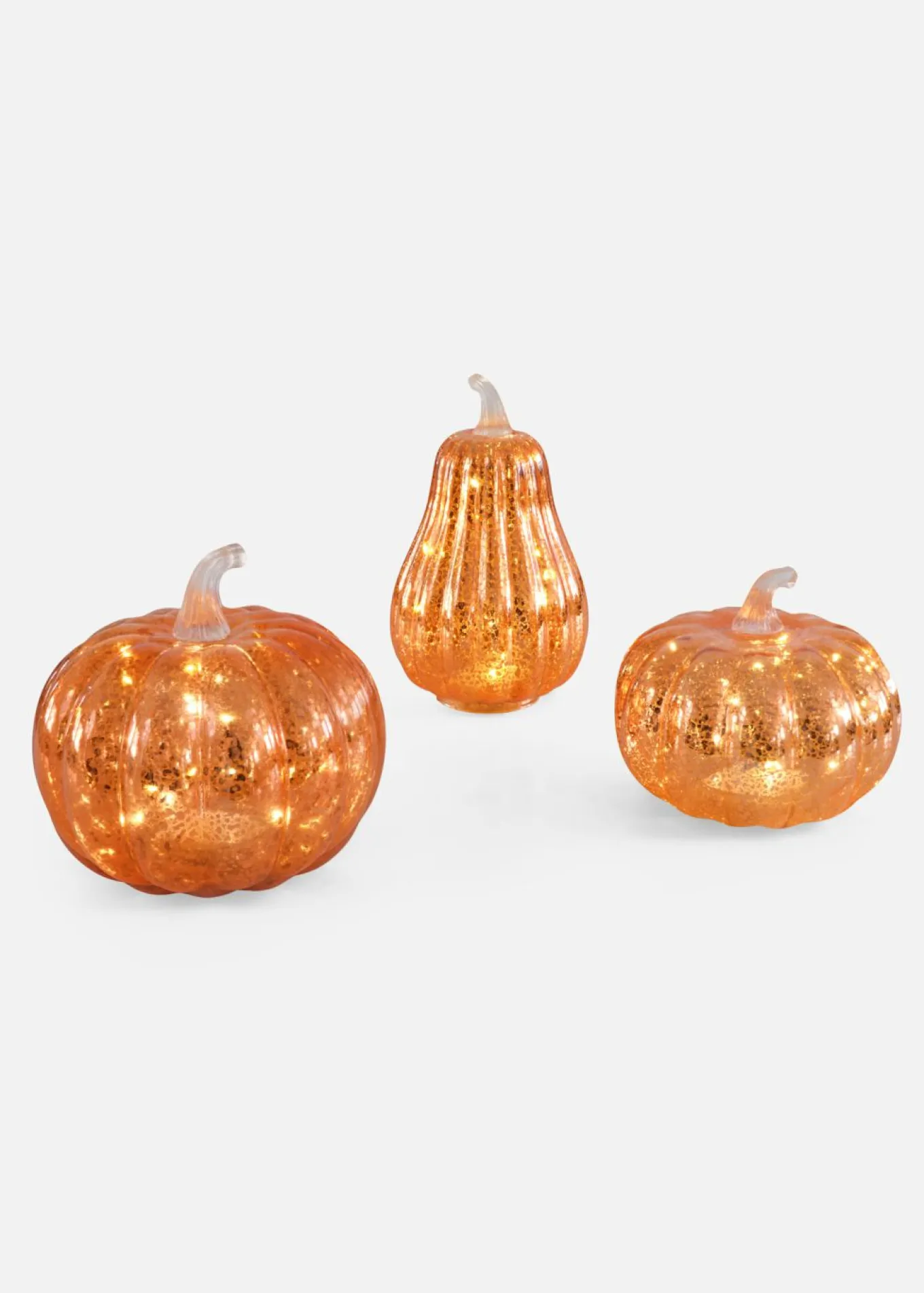 Decoración led en forma de calabazas (3 piezas)