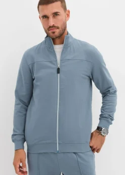 Elegante chaqueta de chándal de suave mezcla de algodón