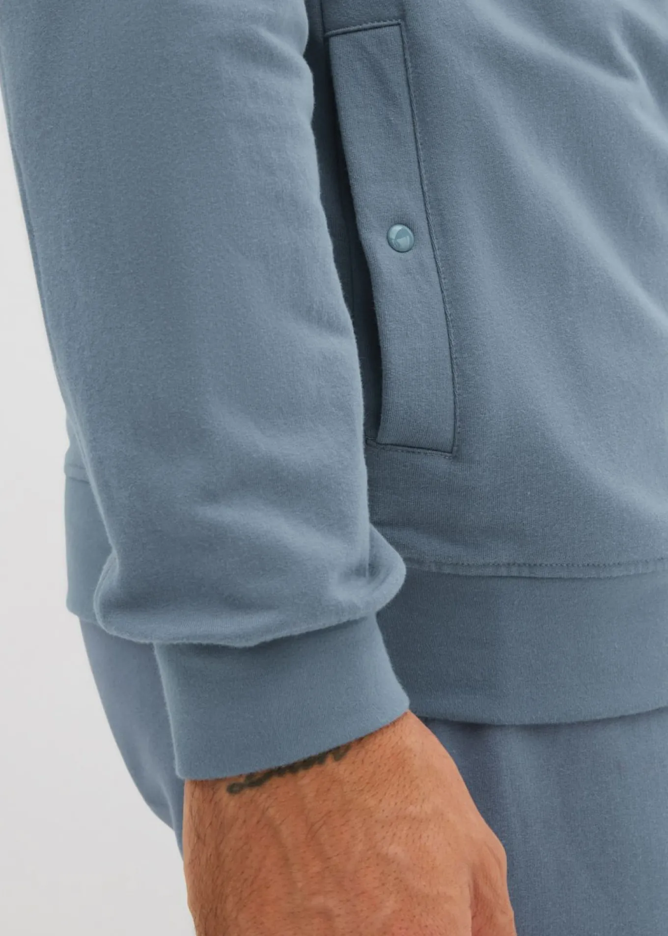 Elegante chaqueta de chándal de suave mezcla de algodón