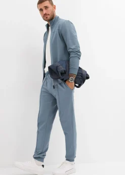 Elegante pantalón deportivo con ribete de suave mezcla de algodón