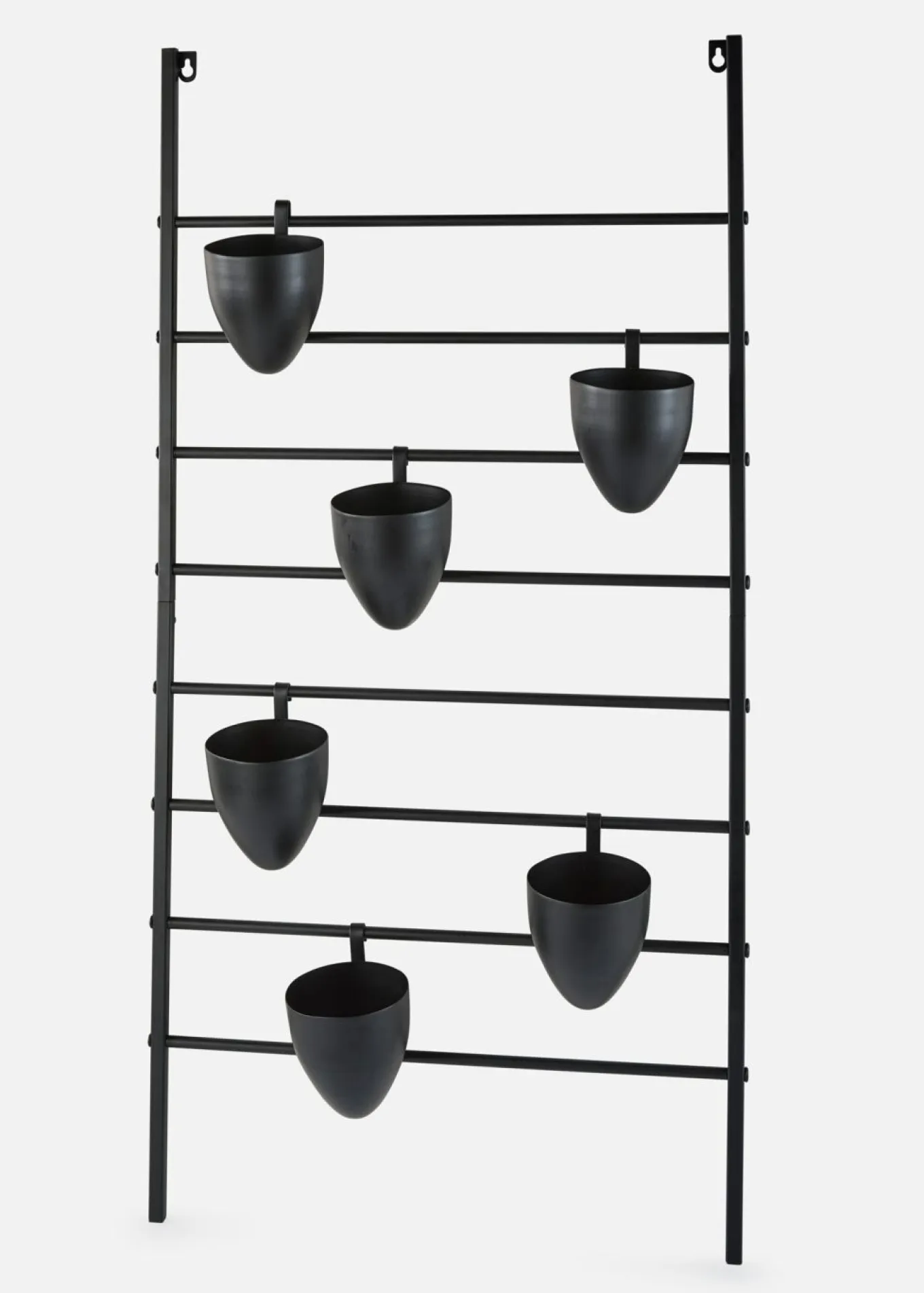Estante de pared con 6 macetas