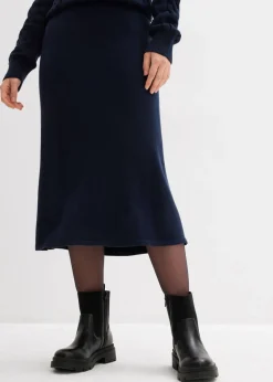 Falda corta de punto de mezcla de viscosa suave