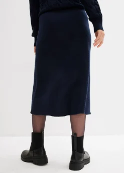 Falda corta de punto de mezcla de viscosa suave