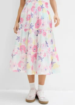 Falda de capas de muselina