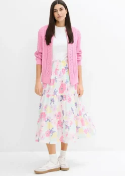 Falda de capas de muselina