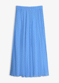 Falda de gasa con look arrugado