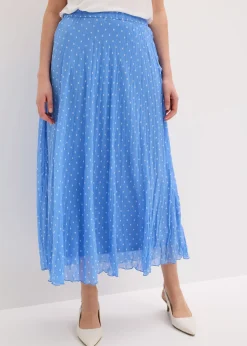 Falda de gasa con look arrugado