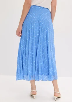 Falda de gasa con look arrugado