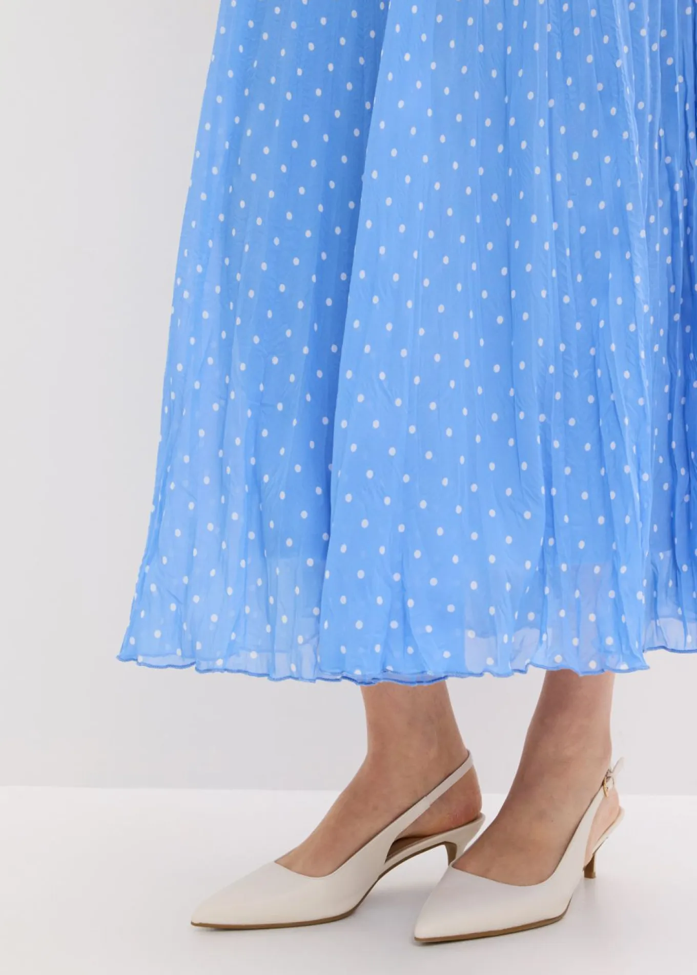 Falda de gasa con look arrugado