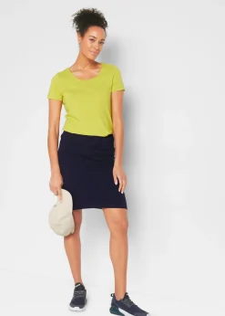 Falda de punto con pantalón de ciclismo