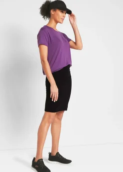 Falda de punto con pantalón de ciclismo